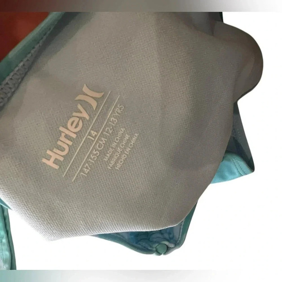 NWT Hurley Big Girls Tri-Cutout Tankini Swimsuit - Picture 6 of 8